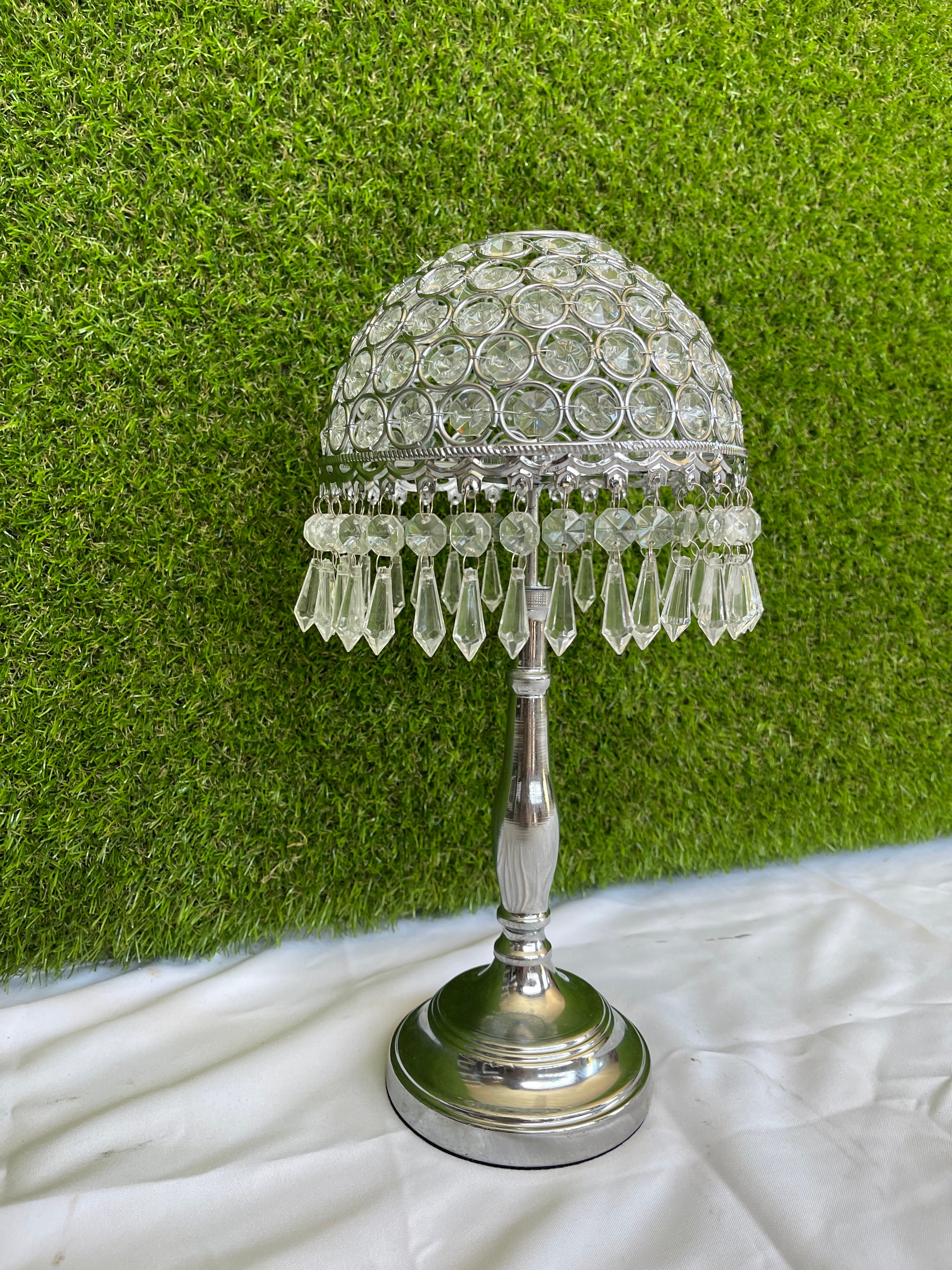 Silver Diamond tealight lamp